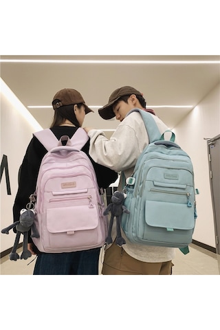 Geniş Kapasiteli Unisex Sırt Çantası, Okul Ve Günlük Kullanım İçin Ergonomik Tasarım, Üniversite Ve Ortaokul Öğrencileri İçin Şık Ve Dayanıklı Çanta, Modaya Uygun Kadın Ve Erkek Sırt Çantası Mor