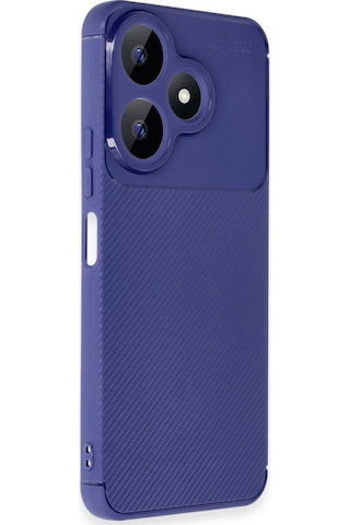 Xiaomi Redmi 13 4g Kılıf Karbon Silikon Case Kapak Lacivert