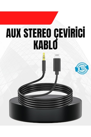 Gld-spt- 1 Metre Lightning To Aux Çevirici Kablo Stereo Ses Yüksek Kalite