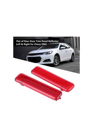 Yaozixa Chevrolet Gmc İçin Yedek Kapı Panel Reflektörü - Oe 15183155/15183156, Direk Değişim, Kaliteli Plastik, Kırmızı