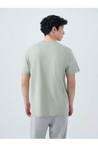 Erkek Regular Fit T-shirt Lf2038728 Yeşil