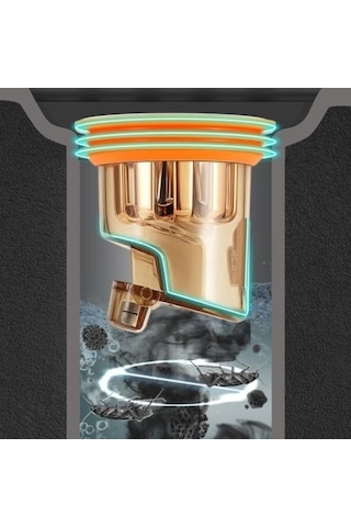 Bosphorusboutique02 Yer Sifonu Deodorantı, Tıkanma Önleyici, Hamamböceği Saç Durdurucu, Koku Giderici, Anti-su Dönüş, Banyo Tuvalet Drenaj Çekirdek, Ev Tedarik, Sarı Sarı