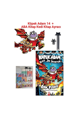 Köpek Adam 14 + Dev Boyama + Kedi Kitap Ayracı Hediyeli