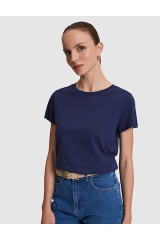 Pierre Cardin Kadın Lacivert Tişört Basic 50325474-vr033
