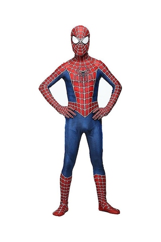 Çocuklar İnanılmaz Örümcek Adam Cosplay Kostüm Partisi Tulum
