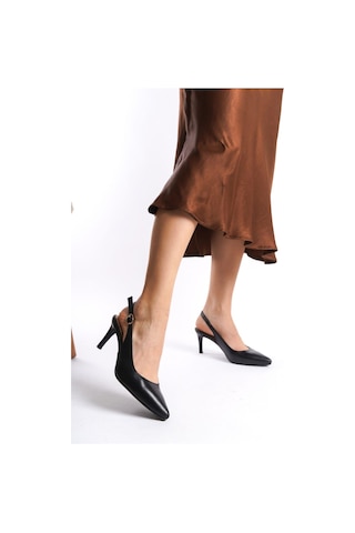Mubiano Hakiki Deri Collection Kadın Topuklu Stiletto & Ayakkabı Siyah -mcrgn80124-s Siyah