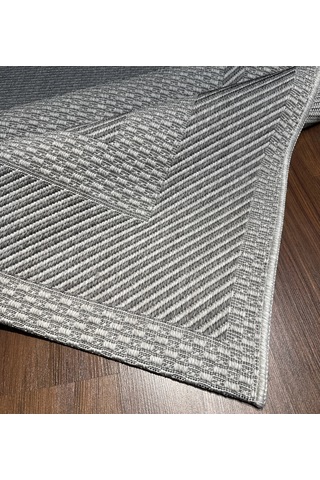 Mess Modern Dekoratif Yumuşak Dokulu Sisal Halı 3948 Gri Antrasit Çok Renkli