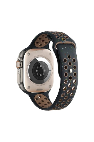 Watch 42mm Kordon Yeni Seri 2023 Krd-02 Uyumlu Strap Kayış Mkst- Siyah