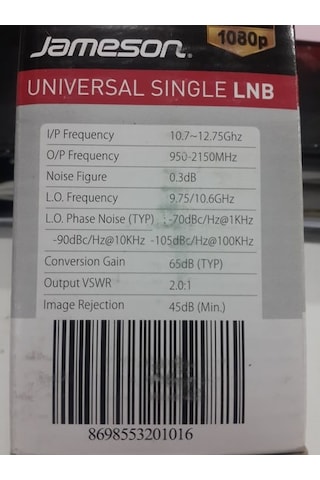 Jameson Jl 101 Unıversal Sıngle Lnb Full Hd Tekli Lnb