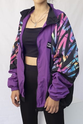 Kadın Erkek Renkli Desenli Bomber Ceket