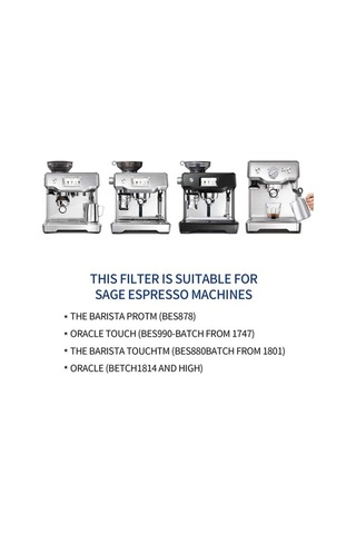Fastbuy Breville Barista Touch Espresso Makinesi İçin Yedek Beyaz Su Filtresi Beyaz