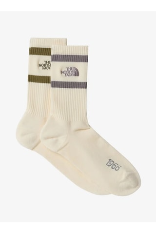 The North Face Nf0a8egn-le7 Calze Al Polpaccio Everyday Heritage Stripe Çorap Beyaz