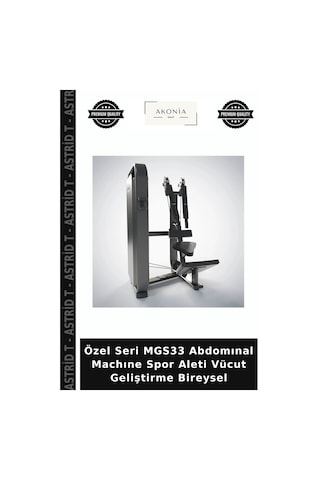 Özel Seri Mgs33 Abdomınal Machıne Spor Aleti Vücut Geliştirme Bireysel