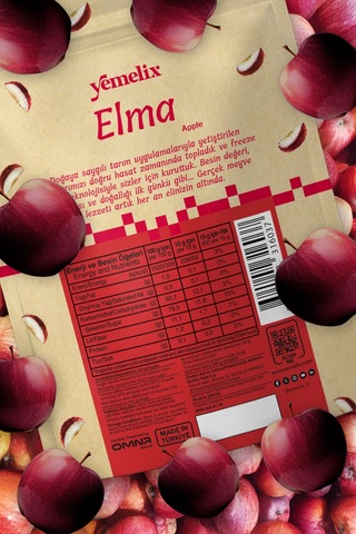 Freeze Dried 3'lü Avantaj Paketi Elma Kuru Meyve Cipsi - Dondurularak Kurutulmuş Elma 15gx3 15 G