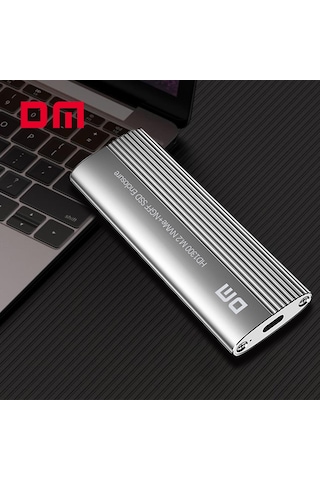 DM HD1300 USB Type-C 3.1 Gen2 M.2 NVMe NGFF SSD Disk Kutusu