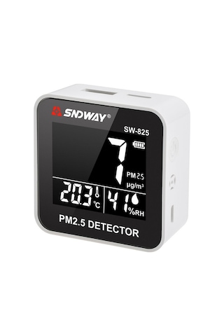 Sndway Sw-825 Pm2.5 Partikül Ölçer Sıcaklık Ve Nem Monitörü