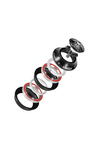 Lıxada 44-44mm Bisiklet Kulaklık Cnc Yüksek Hassasiyetli Y21222b Siyah Siyah