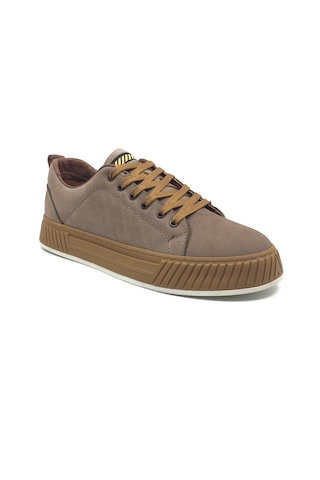 Taşpınar Ayakkabı Taşpınar %100 Hakiki Deri Sneaker Ortopedik Kışlık Erkek Rahat Günlük Ayakkabı Yeni Sezon Kum Beji