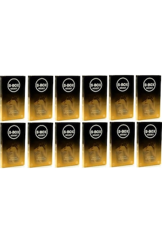 S-Box Hisset Ekstra İnce Prezervatif 12'li x 12 S-Box Hisset Ekstra İnce Prezervatif 12'li x 12