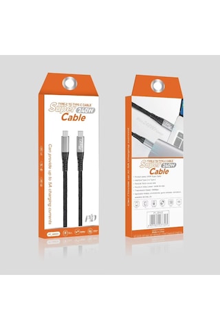 Nr10 Type-c To Type-c iPhone Uyumlu Android 240w Pd Hızlı Şarj Ör