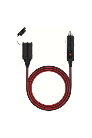Honeybeeshop 1 Adet Obho Agir Hizmet 3 5m Araba Sigara Atesleme Ucu Uzatma Kablosu 16awg 12 24v Erkekten Disli Baglanti 15a Sigortali Led Gostergeli