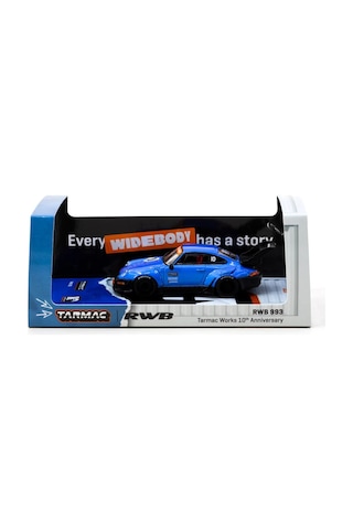 Tarmac Works 1:64 Rwb 993 Porsche 911 Tarmac Works 10th Anniversary Diecast Model Araba Mavi