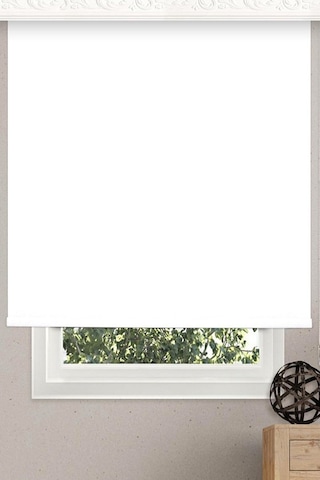 Networkavm Stor Perde Beyaz Etek Dilimsiz Beyaz