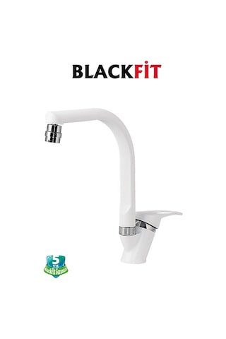 Beyaz Mix Oynar Başlıklı Mutfak Bataryası Çift Su Grişli Çeşme Eviye Bataryası Mutfak Çeşmesi Beyaz