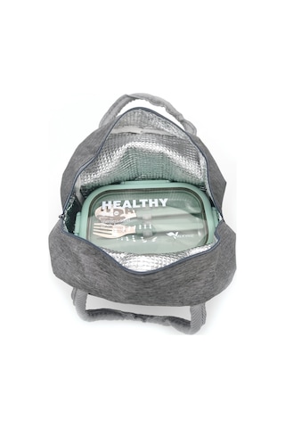 Valkyrie Isı Yalıtımlı Termal Çantalı Çelik Lunch Box Bpa Sız, Sızdırmaz, Çok Bölmeli Yemek Kabı Su Yeşili Su Yeşili