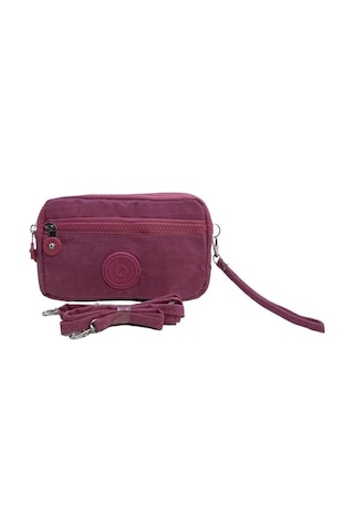 Baginn Klinkır Kumaş Çok Cepli Cüzdan El Çantası Çapraz Çanta Yağmur Geçirmez Postacı Çanta Pembe Renk 571 001