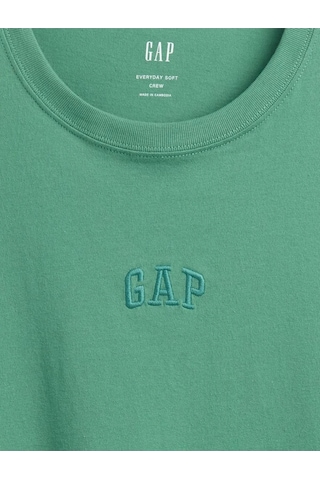Gap Everyday Soft Mini Logo T-shirt 799323 Kısa Kol Tişört Erkek T-shirt Yeşil-14306