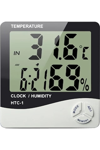 Masaüstü Dijital Termometre Nem Ölçer Higrometre 5365