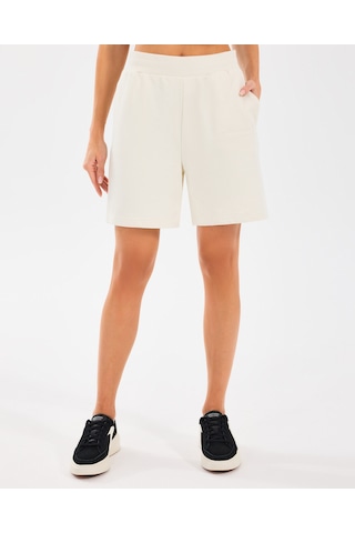 Skechers W Essential 5 Inch Sweatshort Kadın Off White Şort S2510035-102 Off White Çok Renkli