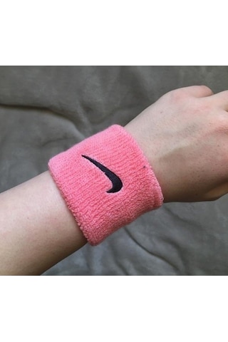 Nike Swoosh Wristbands Havlu El Bilekliği Mercan Pembesi 1565.677 Pembe