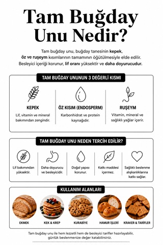 Kanıtemiz Tam Buğday Unu 10 Kg