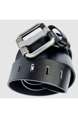 Rich Smith %100 Hakiki Deri Kemer Erkek Spor Krom Roll Toka 4,2 C Siyah