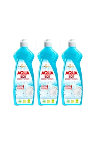 Aquabor Doğal Mineralli Elde Bulaşık Deterjanı 3 Adet
