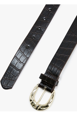 Koton Faux Leather Metal Buckle Detail Belt Kahverengi 4sak10016aa 4SAK10016AA532 Kahverengi