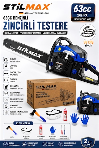 Stilmax ST6200B 50CM Pala Benzinli Testere