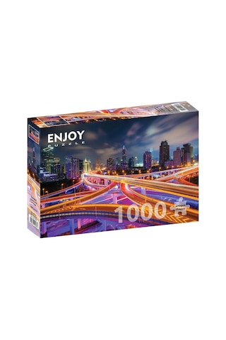 Enjoy 1000 Parça Gece Şangay Şehir Merkezi Puzzle