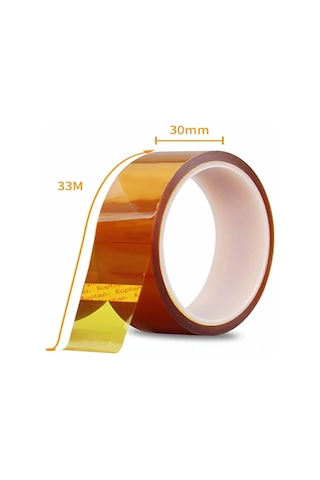 Kapton Bant 30mm X 30 Metre Yüksek Düşük Sıcaklık -73c 260c Termal Isıya Dayanıklı Güçlü Yalıtım