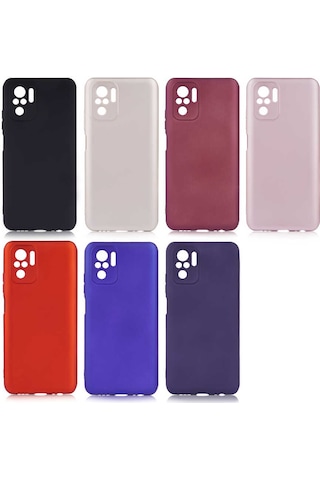 Xiaomi Poco M5s Kılıf Zore Premier Silikon Kapak Mürdüm
