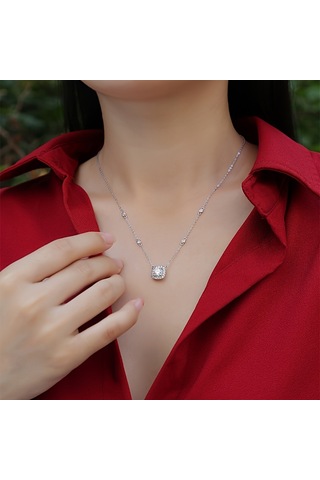 Zarif Kolye Zinciri Takı Gümüş