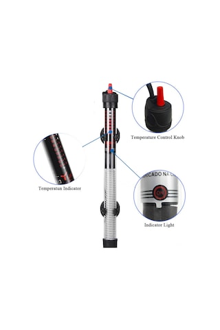 Ximistore9 Akvaryum Otomatik Isıtıcı Ve Termometre Seti - 100w Avrupa Standartı, 20-34 C Ayarlanabilir, Tamamen Sucanlı, Güvenli Tasarım