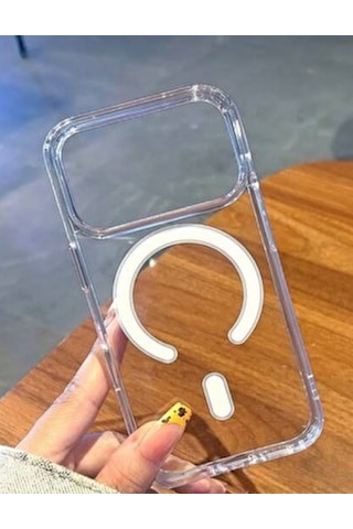 Iphone 17 Promax Uyumlu Magsafeli Şeffaf Kılıf 01