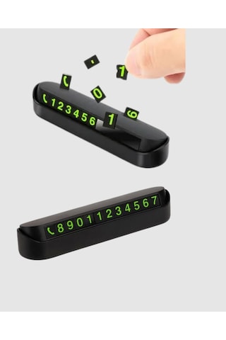 Kompakt Fosforlu Park Numaratörü Gündüz Şıklığı, Gece Görünürlüğü