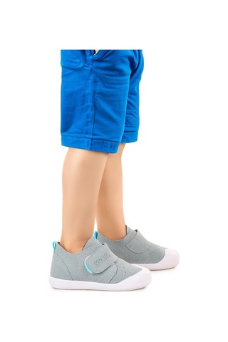 Kiko Kids Rosie Cırtlı Kız Bebek Günlük Ayakkabı Bebe Mavi