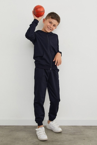 Fullamoda Kapüşonlu Fermuarlı Unisex Çocuk Eşofman Takımı 25mcck4584131778-lacivert Lacivert