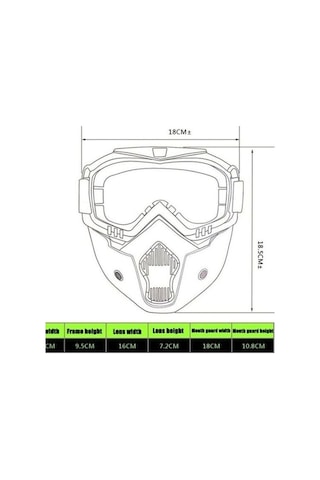 Cross Motosiklet Bisiklet Gözlüğü Açık Kask Maskesi Süngerli Bant Lastikli Jet Maske Şeffaf Camlı Siyah