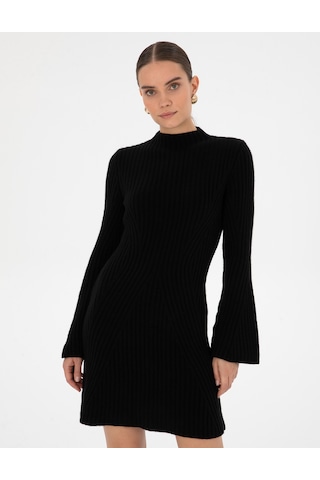 Pierre Cardin Kadın Siyah Elbise Triko 50316339-vr046 Siyah